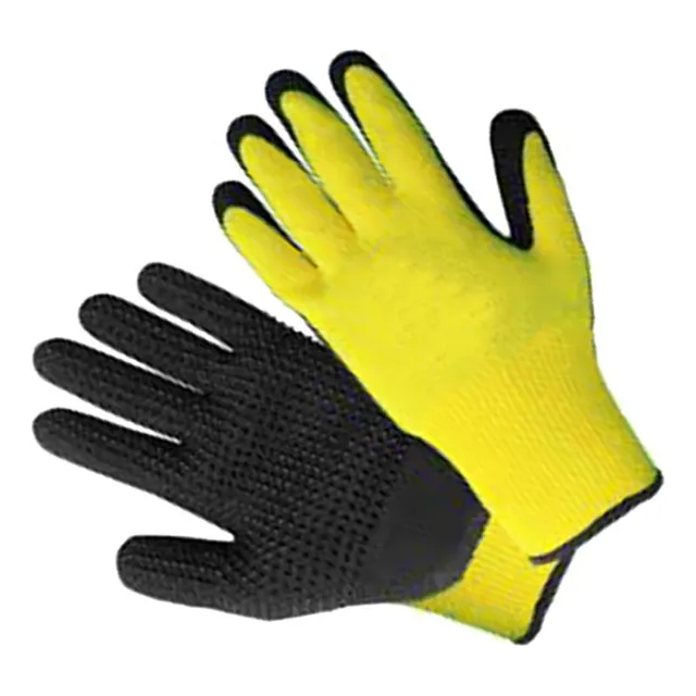 Guante Con Latex Amarillo Y Negro Krain g P