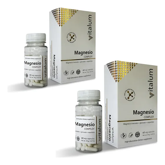 Magnesio Treonato Pack 2 Complex Vitalum Treonato  60 Caps
