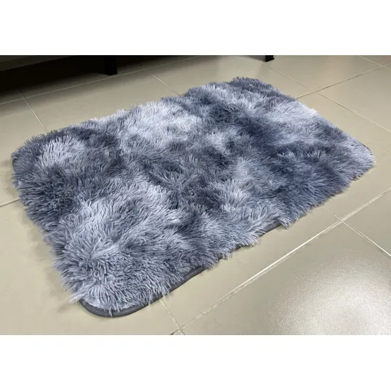 Alfombra Baja De Cama Peluda 100% Poliester 50x80cm