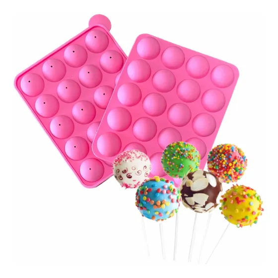 Molde P/ Popcakes X20 Chupetines Trufas Chocolate Cakepops