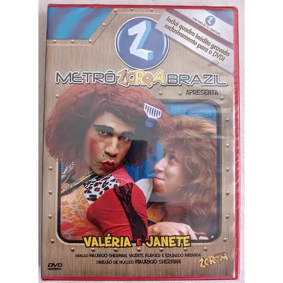 Dvd Metrô Zorra Brasil - Valéria E Janete Novo E Lacrado 
