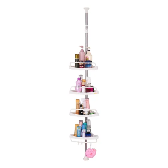 Organizador Esquinero Multiuso Baño 4 Niveles Ajustable X L