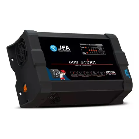 Fonte Automotiva JFA Storm 200A Bivolt para Caixas Bob 3800W SEM Bateria
