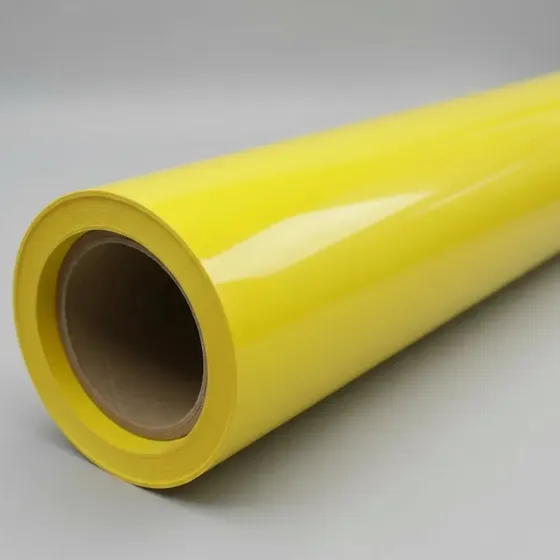 Vinilos Textil Pu Termotransferible 50 Cm X Mts Color Amarillo Suave