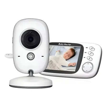 Baba Eletrônica Baby Monitor Visão Noturna Dual Audio Cor Branco G.eye 127/220v