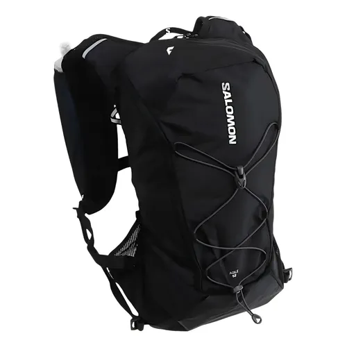Mochila Trail Running Salomon Adv Skin 12 Set Neon M Cinza Liso