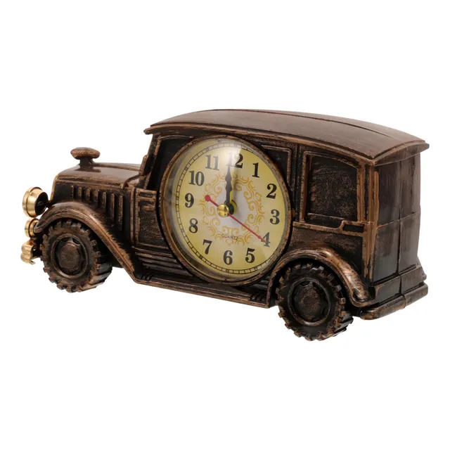 Reloj Despertador Coche Clasico Adorno Elegante Estante Para