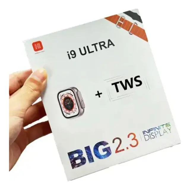 Reloj Inteligente Smartwatch I9 Ultra Big2.3 Con Audífonos 