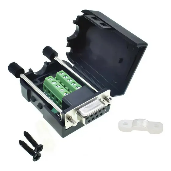 9 Pines Adaptador Hembra Db9 Rs232 Serial Terminal C/ Clema 