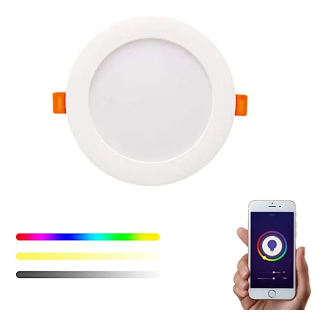 Lampara Inteligente Wifi Techo Downlight Rgbwc Tuya Smart 
