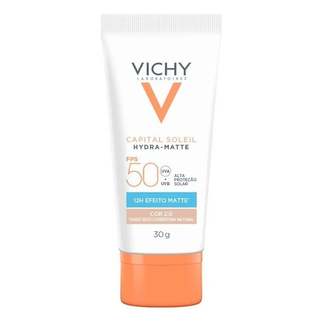 Protetor Solar Facial Vichy Hydra-matte Fps 50 Cor 2.0 30g Protetor Solar Facial Vichy Hydra-matte Fps 50 Cor 2.0 30g