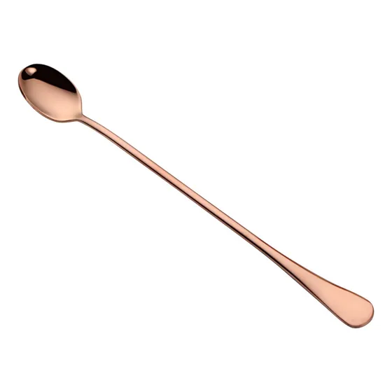 ** 9 Colheres De Cabo Longo De Aço Inoxidável Para Chá,