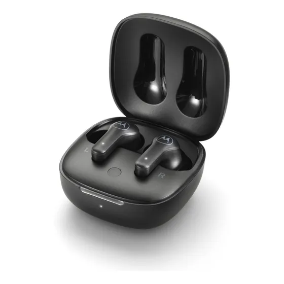 Auricular Motorola Bluetooth In-ear Buds 135 Micrófono Color Negro Luz Negro