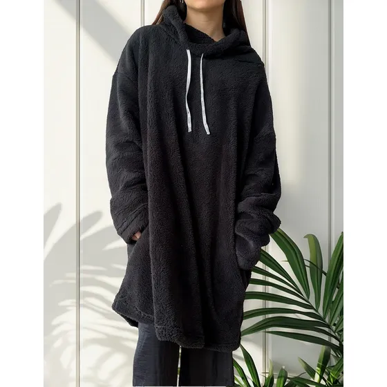 Maxi Buzo Pijama Peluche Abrigo Oversize Gigante Abrigo Soft