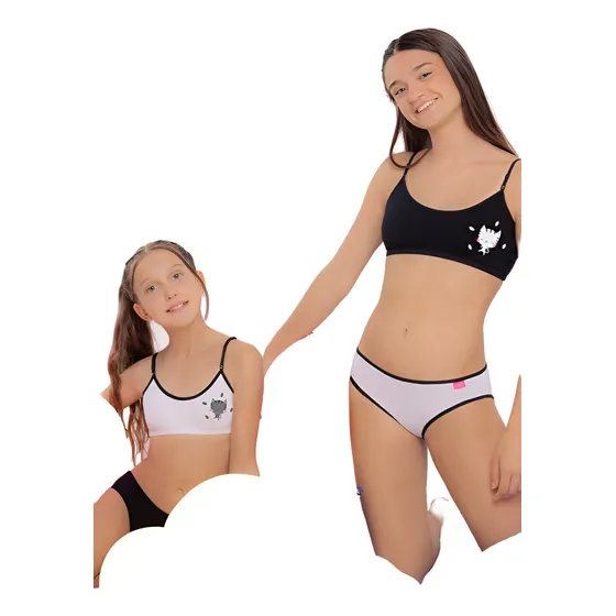 Conjunto Marey 750 Top Algodón Y Lycra Estampa De Conejos