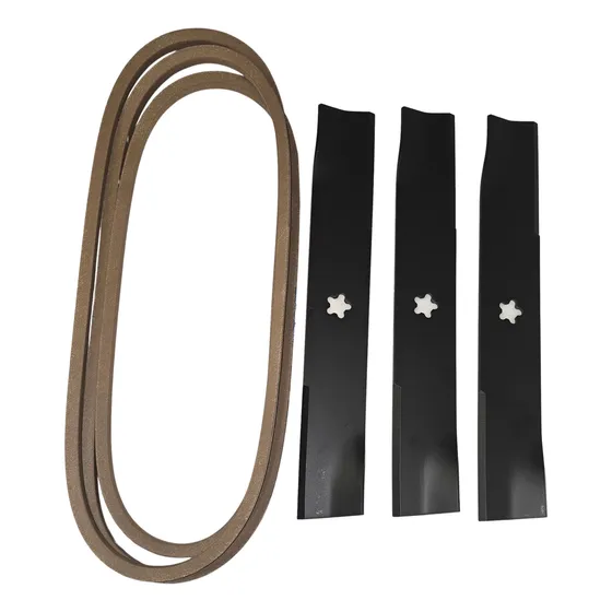 Kit Cuchillas 3 + Correa Kevlar Tractor Husqvarna/poulan 48 