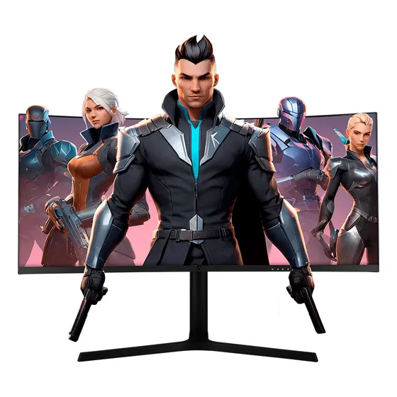 Monitor Game Factor Game MG802 34" Pulgadas Curvo Ultrawide 180Hz 1ms Freesync UWQHD 3440x1440 Low Blue Light Flicker-Free HDMI DisplayPort VESA 21:9 Gaming