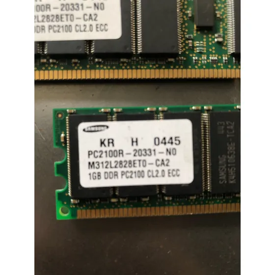 Memória Ram 1gb Samsung Ecc Pc 2100 Sun Blade 1500/2500