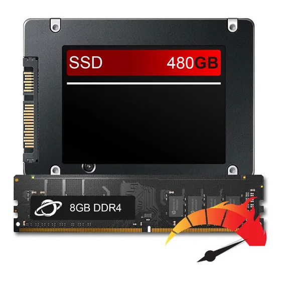 Kit Upgrade De Alto Desempenho - Ssd 480gb + 8gb Ram Ddr4