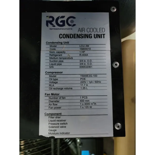 Unidad Condensadora De 1hp Cava Cuarto Refrigeración 