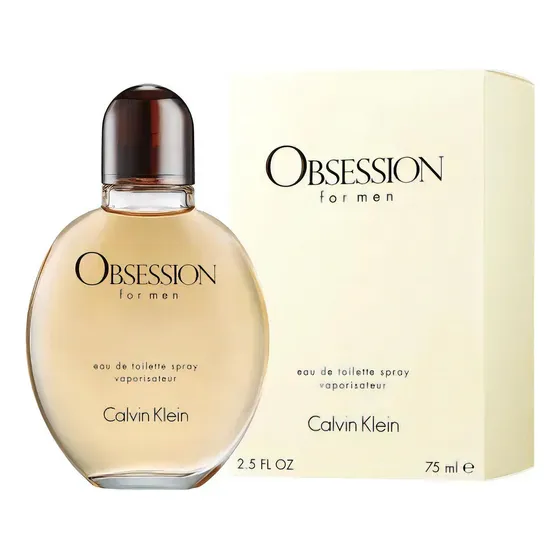 Calvin Klein Obsession 75ml For Men Edt Spray Vaporisateur