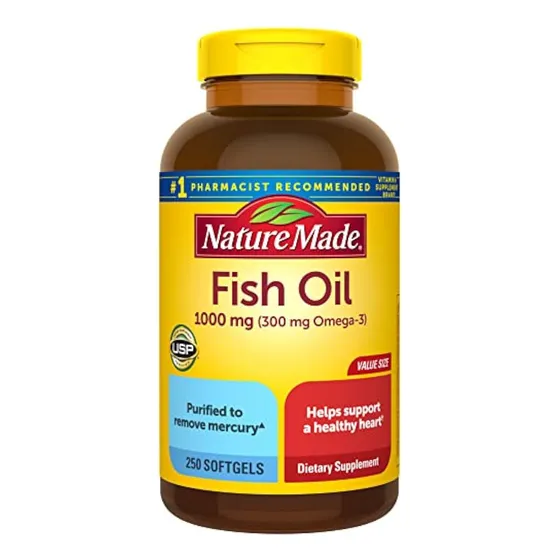 Cápsulas Blandas De 1000 Mg De Aceite De Pescado Nature Made