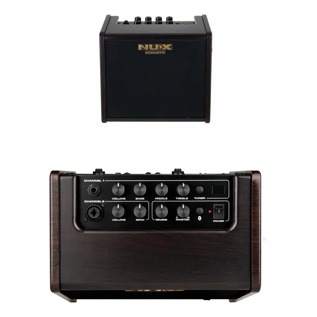 Nux Amplificador Acustico Ac25 Recargable 25w + Rocker Music