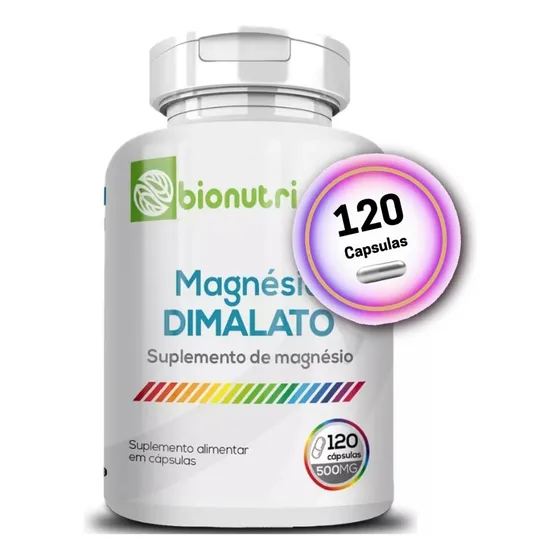 Magnésio Dimalato 120 Cápsulas - Bionutri Original