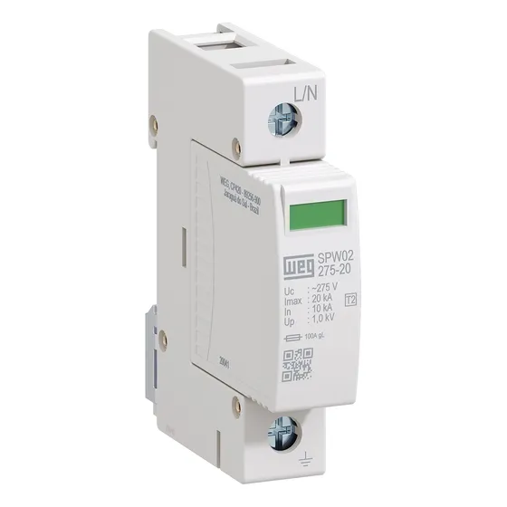 Protetor De Surto Dps 20ka 275vca Classe 2 Spw02-275-20 Weg