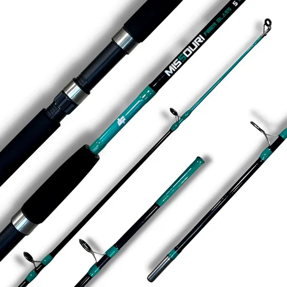 Vara Pesca Pesada Albatroz Missouri 2,10m 40lbs Molinete 