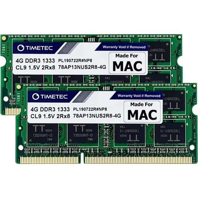 Timetec 8gb Kit(2x4gb) Compatible Para Apple Ddr3 1333mhz...