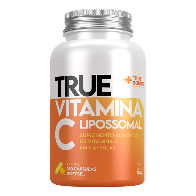 True Vitamina C Lipossomal 180 Cápsulas - True Source Sabor Sem Sabor True Vitamina C Lipossomal 180 Cápsulas - True Source Sabor Sem Sabor