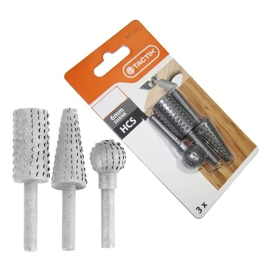 Fresa Para Madera Tactix # 447121 Juego 3 Piezas