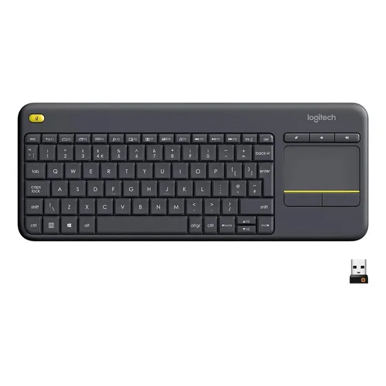 Teclado inalámbrico Logitech QWERTY español color negro