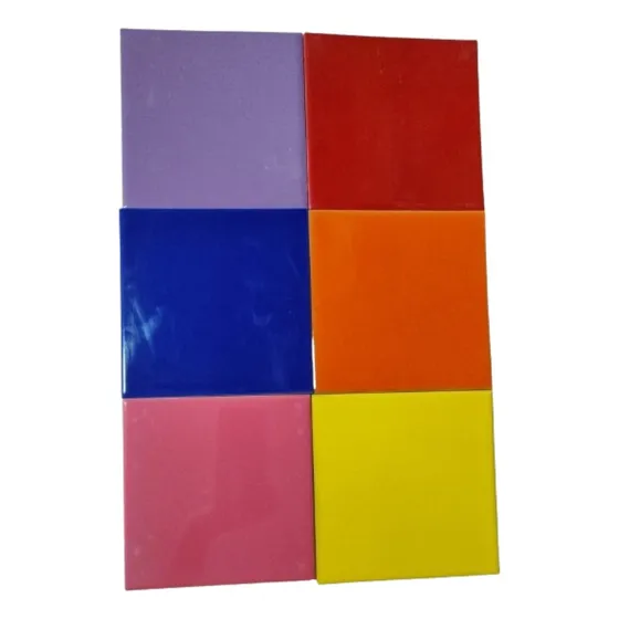 Azulejos Calido X 6 Unida Rojo Amarillo, Naranja, Azul 15x15