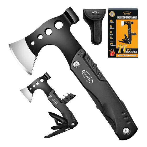 Multiherramienta Camping 11 En 1 Con Hacha Y Cuchillo