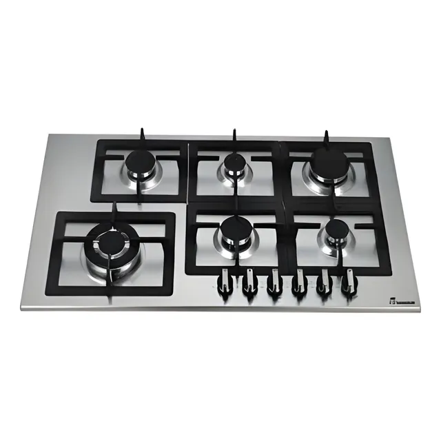 Tope De Cocina A Gas De 90 Cm Acero Tecnolam