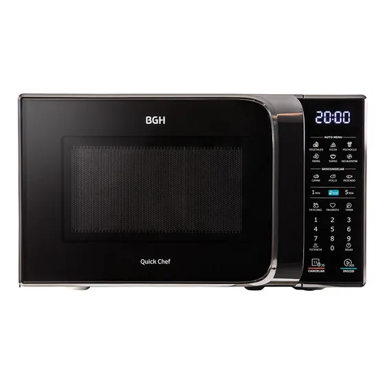 Microondas Bgh Eco Negro Digital 23 Litros B223dn20