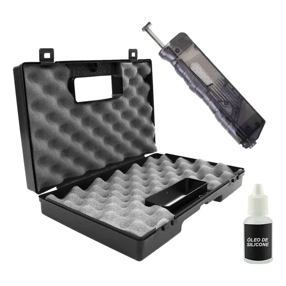 Maleta Case Black + Speed Loader Esferas Aço 4.5mm E Oleo