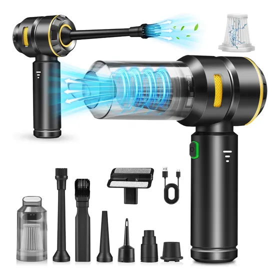 Kit Limpieza Inalámbrico Pc Soplador Aire 120000rpm Juemel, , Mini Aspiradora Para Limpieza Del Coche, El Hogar y El Ordenador, Cama de aire, Limpiar el Pelo De Las Mascotas