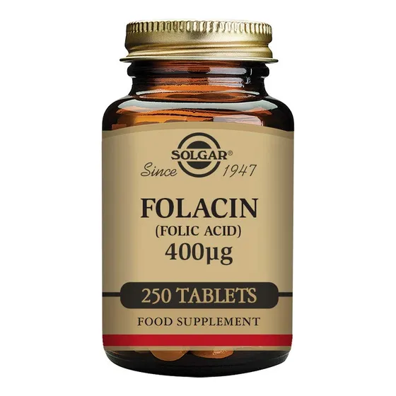Suplemento De Folato Solgar 666 Mcg Dfe (ácido Fólico 400 Mc