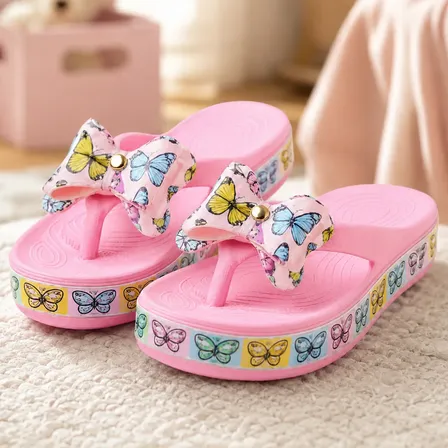 Chinelo Infantil Personagem Menina Lacinho Delicado Antderra Rosa 31/32
