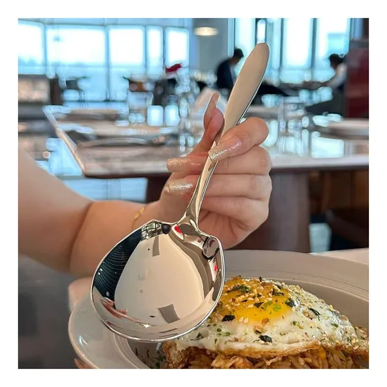 Cuchara Sopa S Calidad Restaurante Alta Gama Gran Tamaño 2