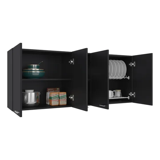 Gabinete Superior 150 Portofino 60x150x31 Rta Wengué