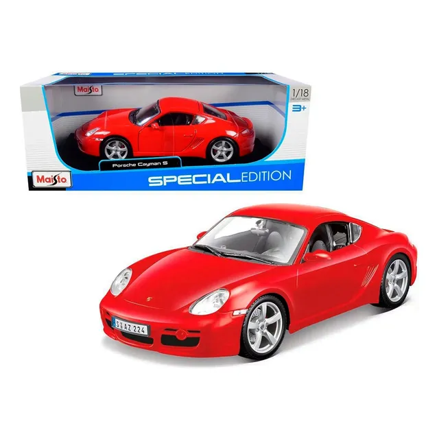 Porsche Cayman S Rojo Maisto Escala 1/18