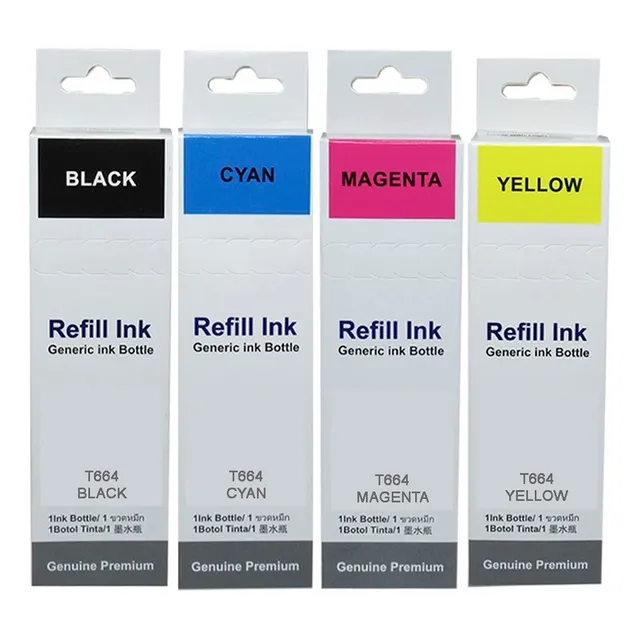 Pack 4 Tintas Para Epson T664 L110 L210 L310 L455 L555