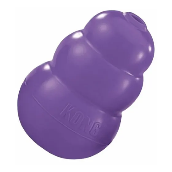 Brinquedo Mordedor Recheável Para Cães Idosos Kong Senior M Cor Roxo