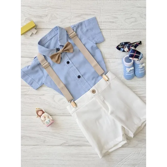 Conjuntos De Bautizo, Elegante Para Niños De 6 A 9 Meses