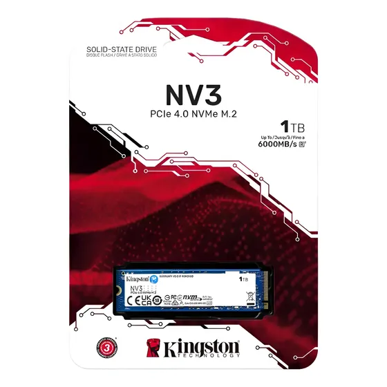 Ssd M.2 1tb Kingston Snv3s Nv3 2280 Nvme 4.0 Gen4