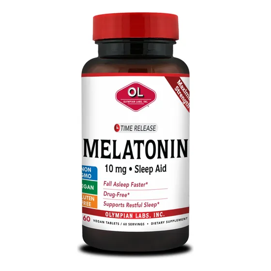 Olympian Labs  Melatonina 10 Mg Sleep Aid Con 60 Tabletas